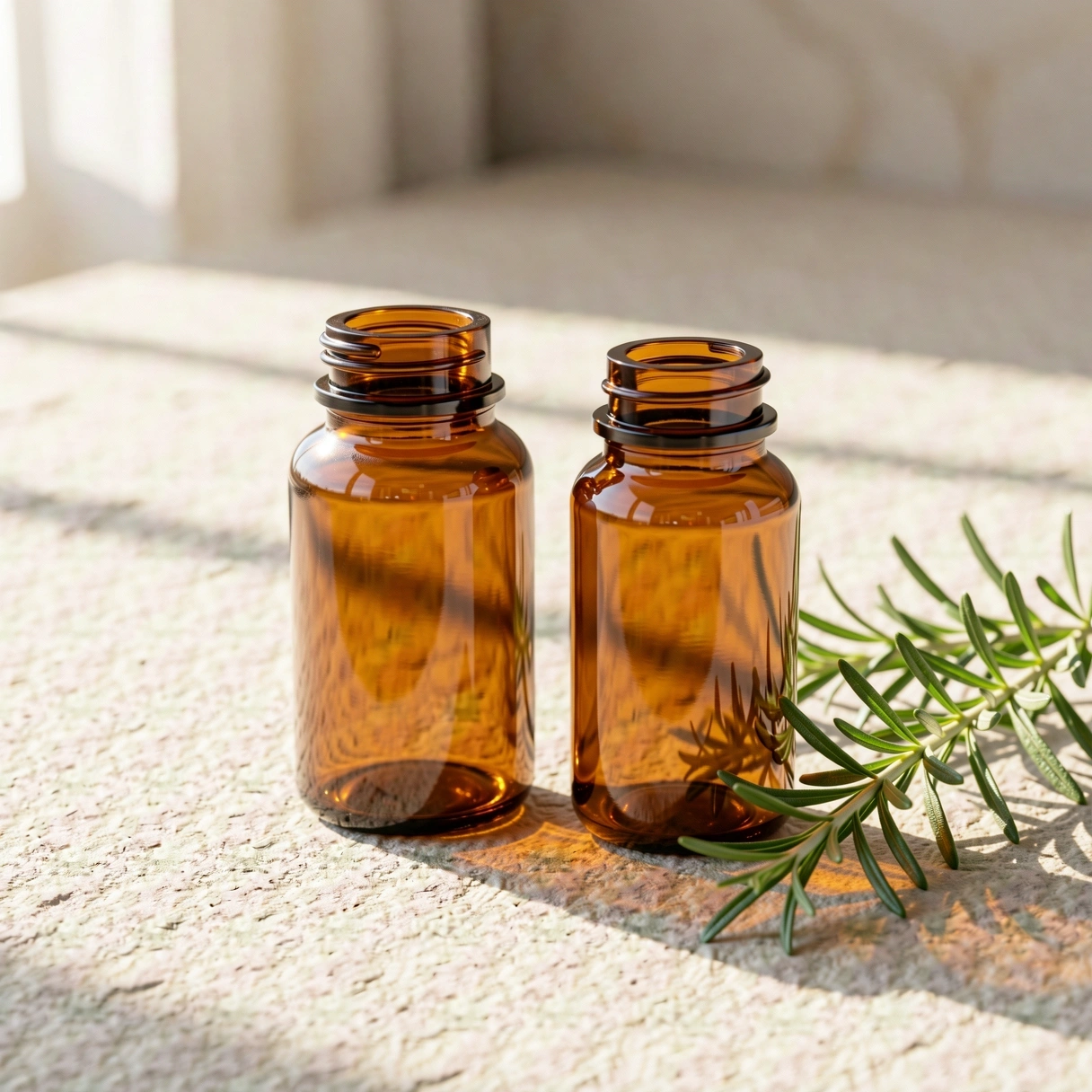 Natural supplements for men on a stone surface